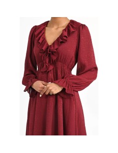 MOLLY BRACKEN VESTIDO T1625BN_GRA GRANATE (W) 2