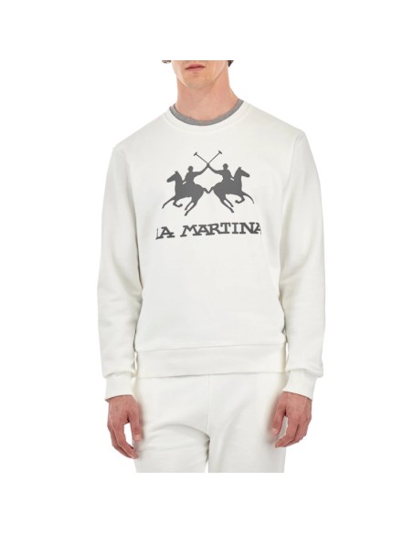 LA MARTINA SUDADERA CCMF01FP109_BL BLANCO (M)