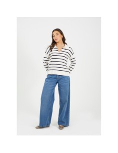 BRAVE SOUL JERSEY 248STRIPEIVY_CRU CRUDO (W) 2