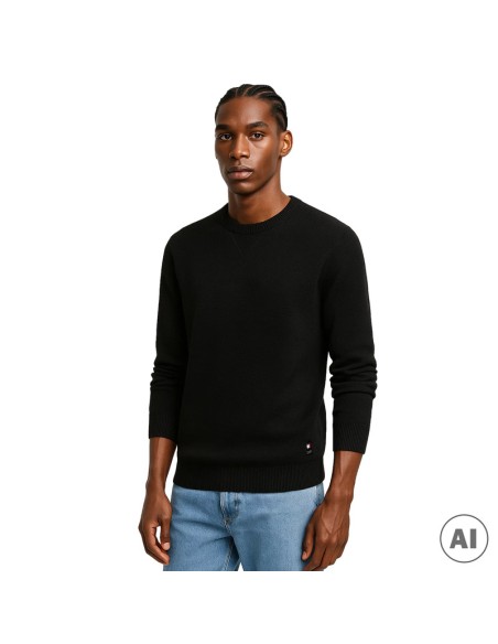 TOMMY HILFIGER JERSEY DM0DM19438_NG NEGRO (M) TOMMY HILFIGER JERSEY DM0DM19438_NG NEGRO (M)